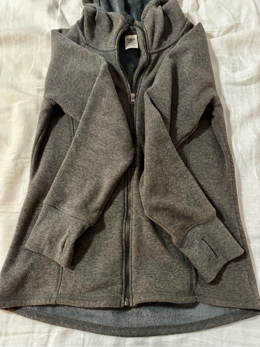 Athletic Works Fleece Lined Zip Up Hoodie Grey - Women’s Size Medium - Picture 11 of 11